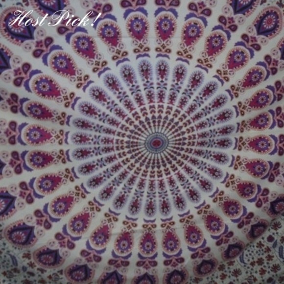 Other - Brand New Peacock Paisley Print Twin Size Tapestry
